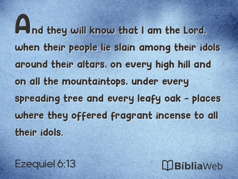 Ezequiel 6:13 em imagem para compartilhar