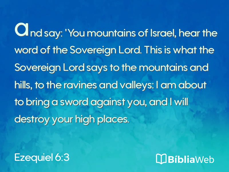 Ezequiel 6:3 em imagem para compartilhar