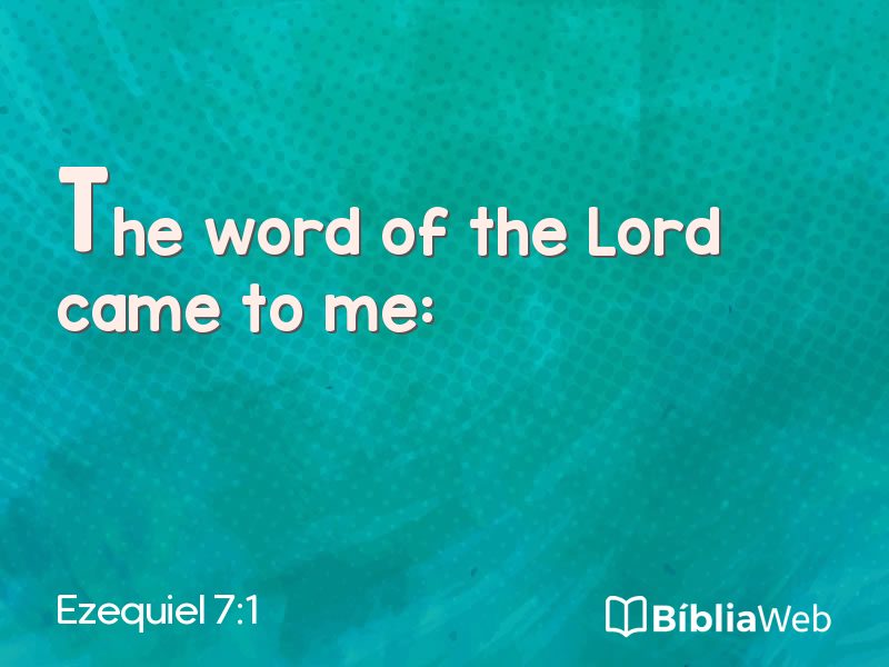 Ezequiel 7:1 em imagem para compartilhar