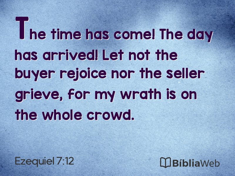 Ezequiel 7:12 em imagem para compartilhar