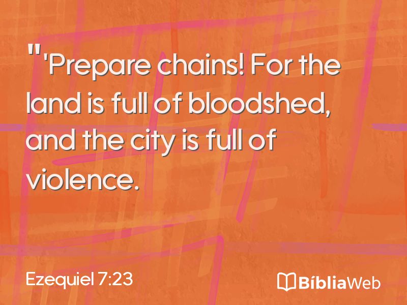 Ezequiel 7:23 em imagem para compartilhar