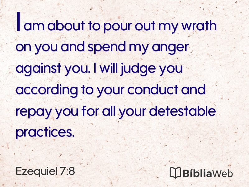 Ezequiel 7:8 em imagem para compartilhar