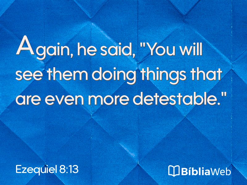 Ezequiel 8:13 em imagem para compartilhar