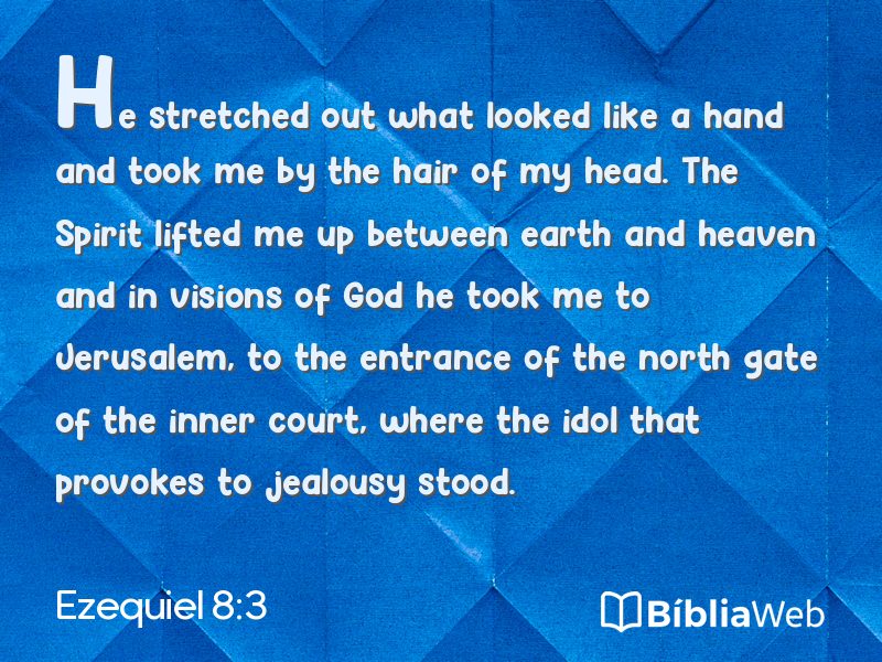 Ezequiel 8:3 em imagem para compartilhar