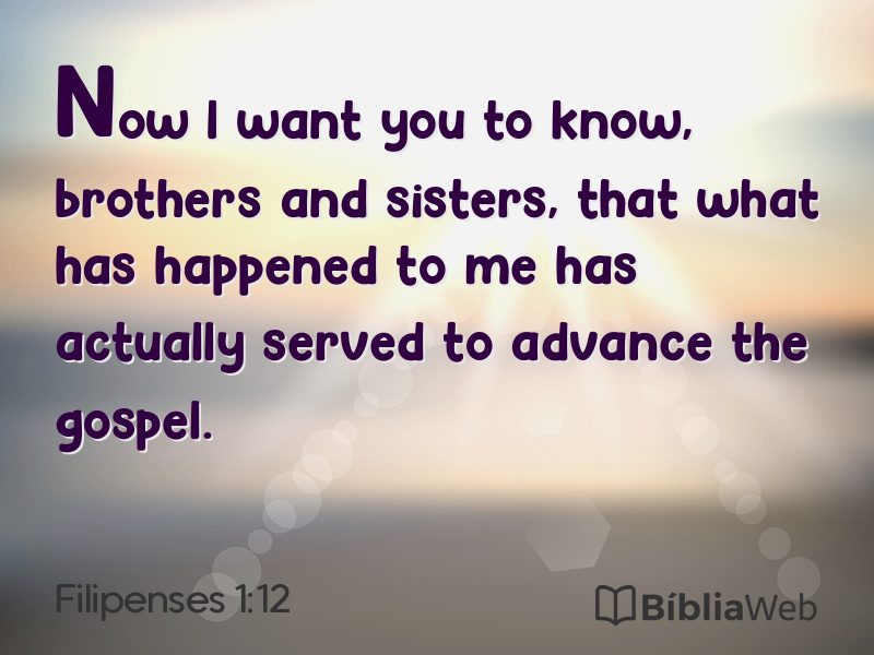 Filipenses 1:12 em imagem para compartilhar