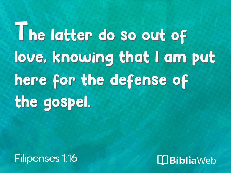 Filipenses 1:16 em imagem para compartilhar