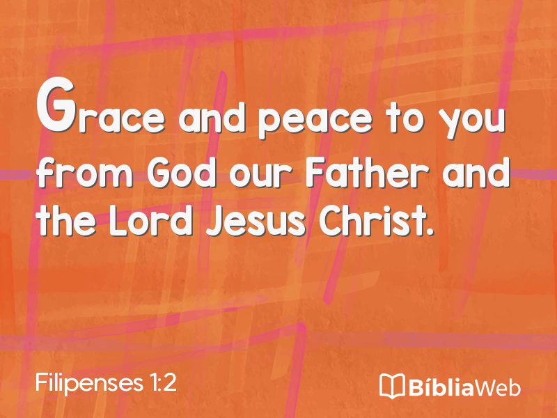 Filipenses 1:2 em imagem para compartilhar