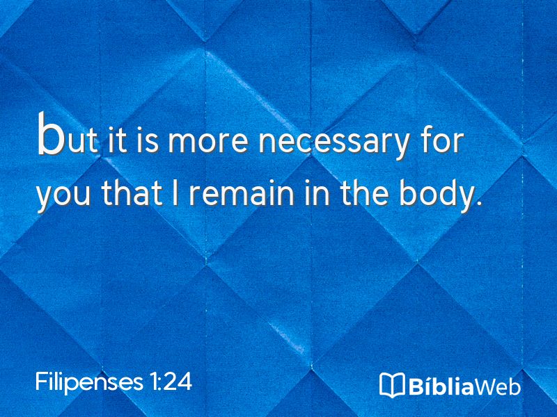 Filipenses 1:24 em imagem para compartilhar