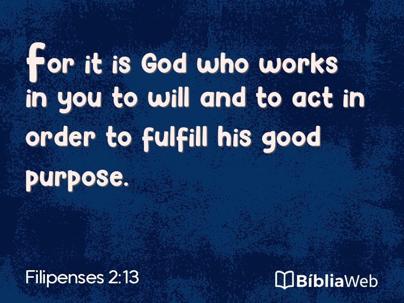 Filipenses 2:13 em imagem para compartilhar