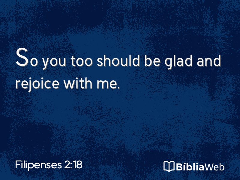 Filipenses 2:18 em imagem para compartilhar