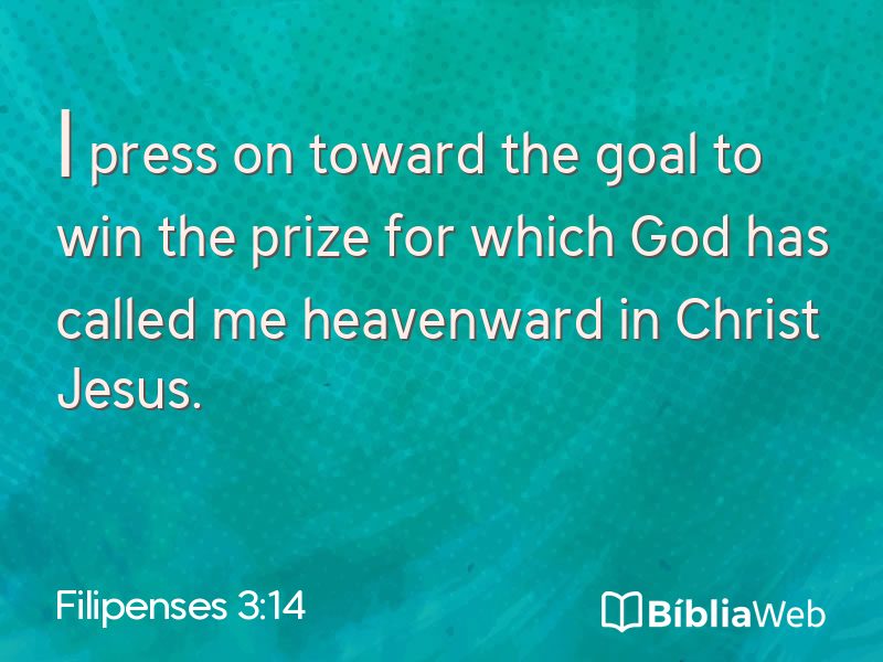 Filipenses 3:14 em imagem para compartilhar