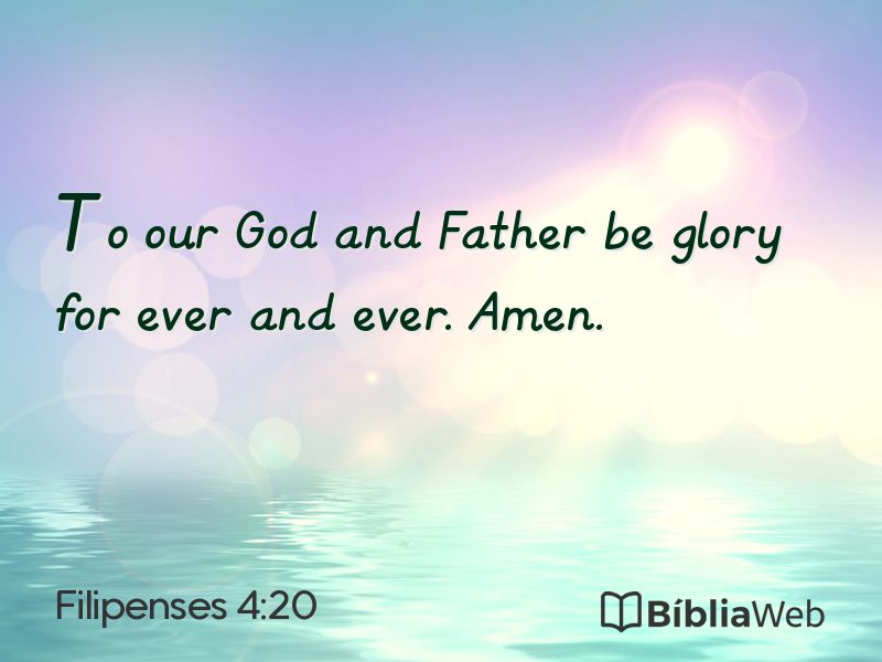 Filipenses 4:20 em imagem para compartilhar