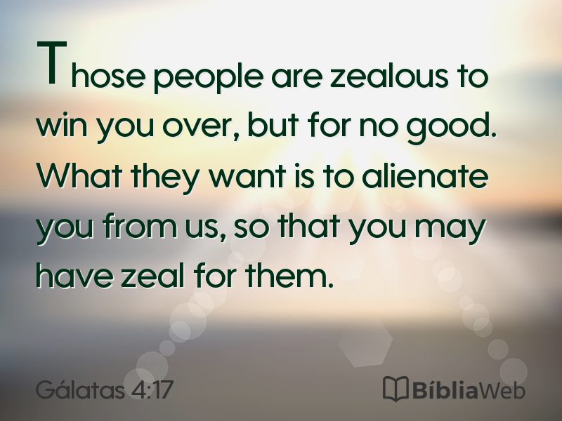 Gálatas 4:17 em imagem para compartilhar