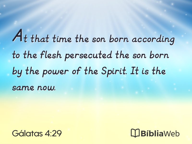 Gálatas 4:29 em imagem para compartilhar
