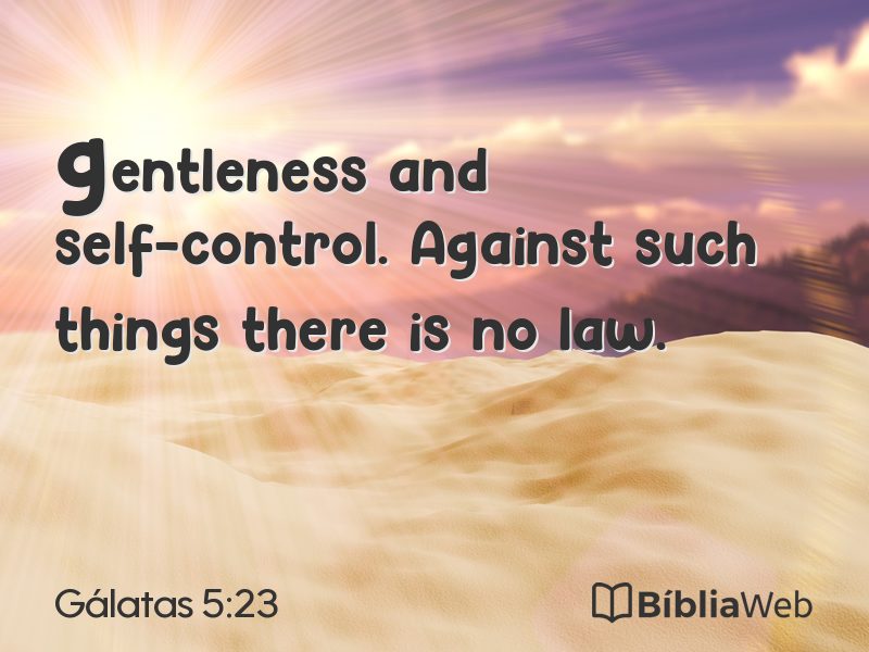 Gálatas 5:23 em imagem para compartilhar