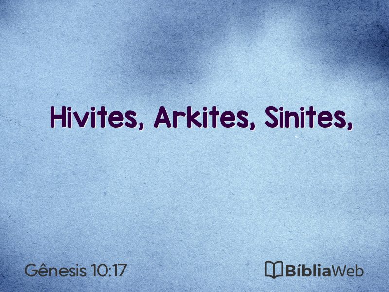 Gênesis 10:17 em imagem para compartilhar