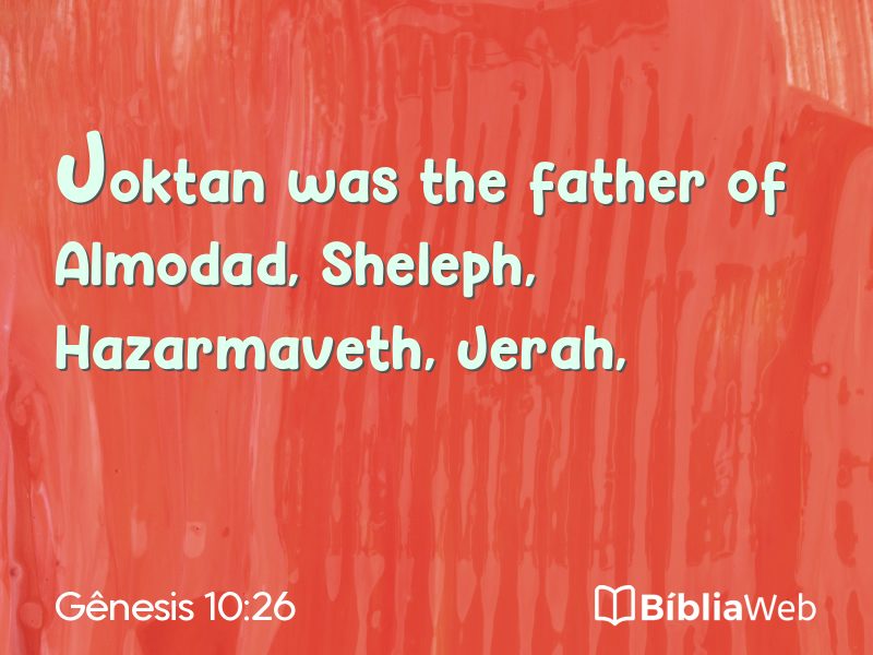 Gênesis 10:26 em imagem para compartilhar