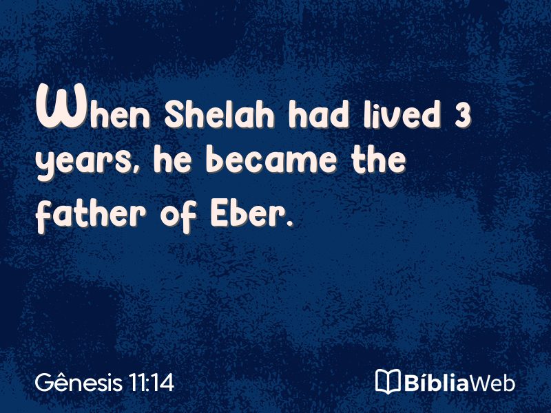Gênesis 11:14 em imagem para compartilhar