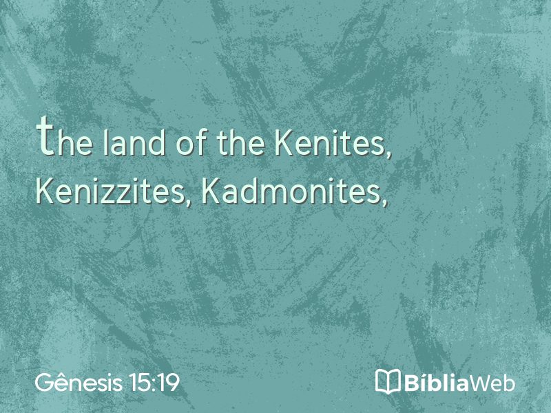 Gênesis 15:19 em imagem para compartilhar
