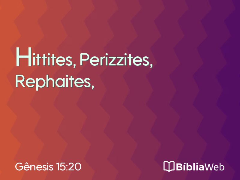 Gênesis 15:20 em imagem para compartilhar
