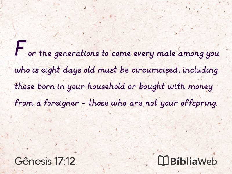 Gênesis 17:12 em imagem para compartilhar