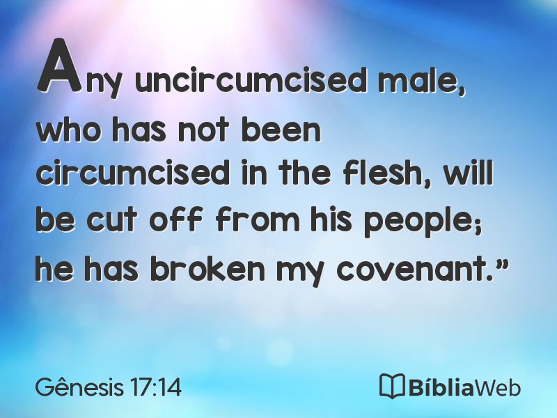 Gênesis 17:14 em imagem para compartilhar
