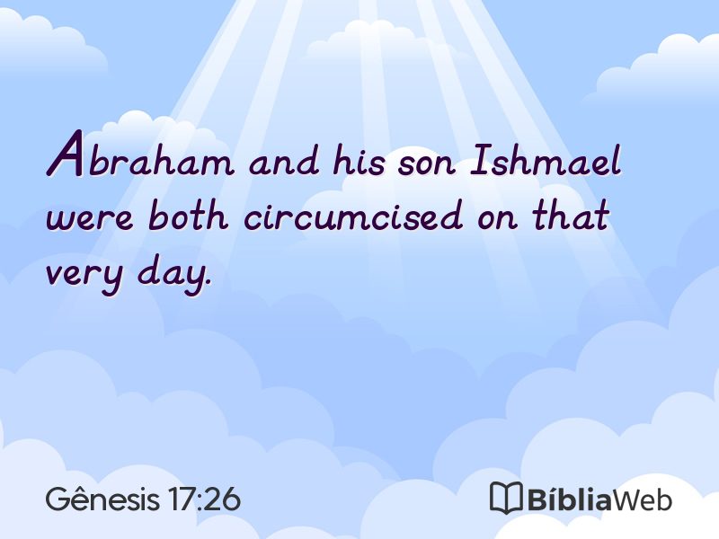 Gênesis 17:26 em imagem para compartilhar