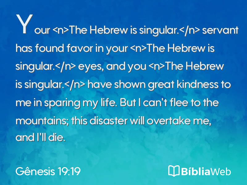 Gênesis 19:19 em imagem para compartilhar