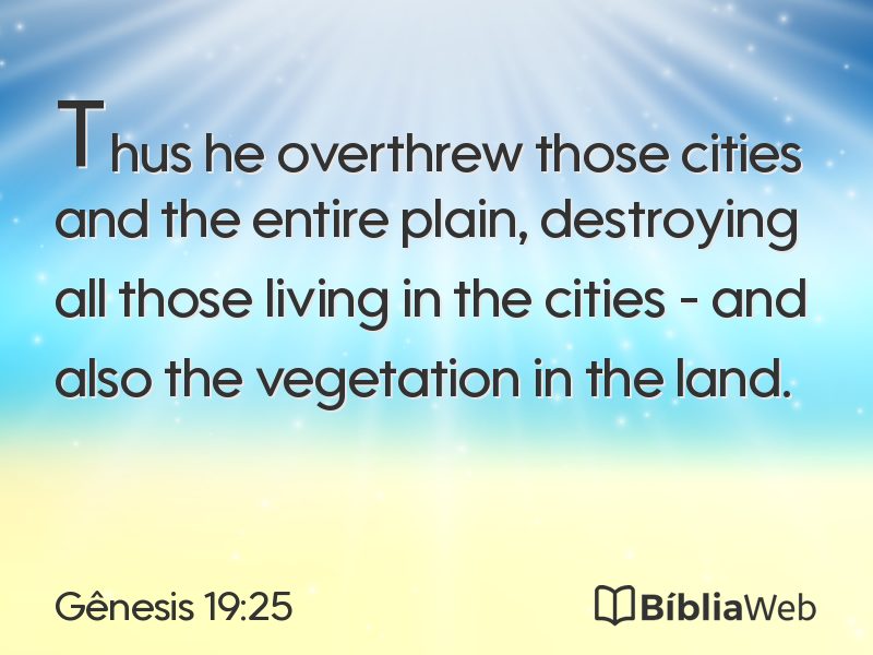 Gênesis 19:25 em imagem para compartilhar