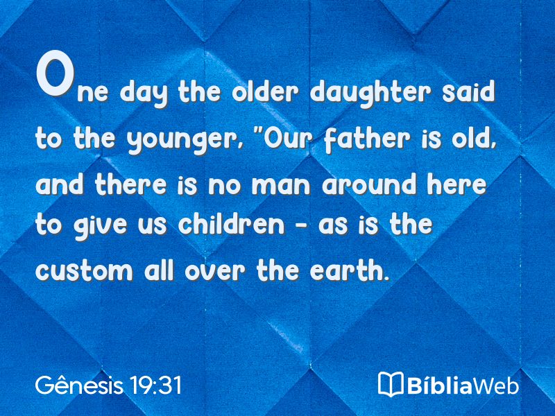 Gênesis 19:31 em imagem para compartilhar
