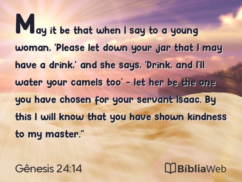 Gênesis 24:14 em imagem para compartilhar