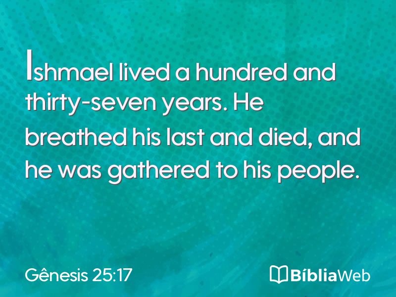 Gênesis 25:17 em imagem para compartilhar