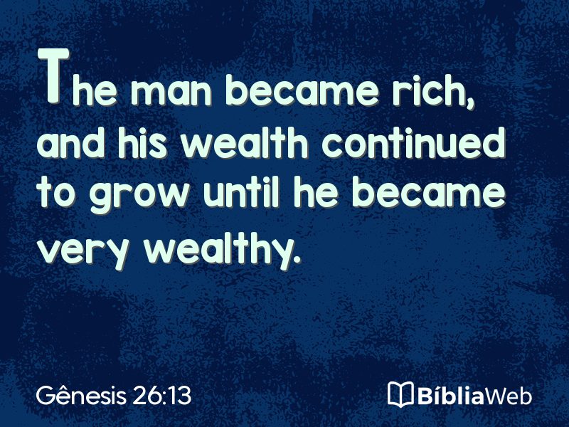 Gênesis 26:13 em imagem para compartilhar