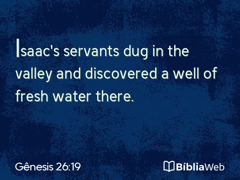 Gênesis 26:19 em imagem para compartilhar