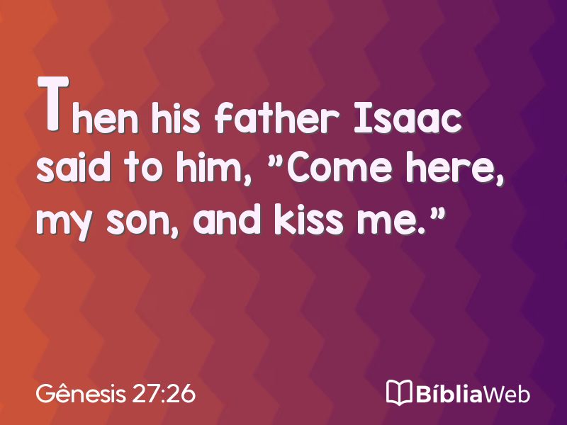 Gênesis 27:26 em imagem para compartilhar