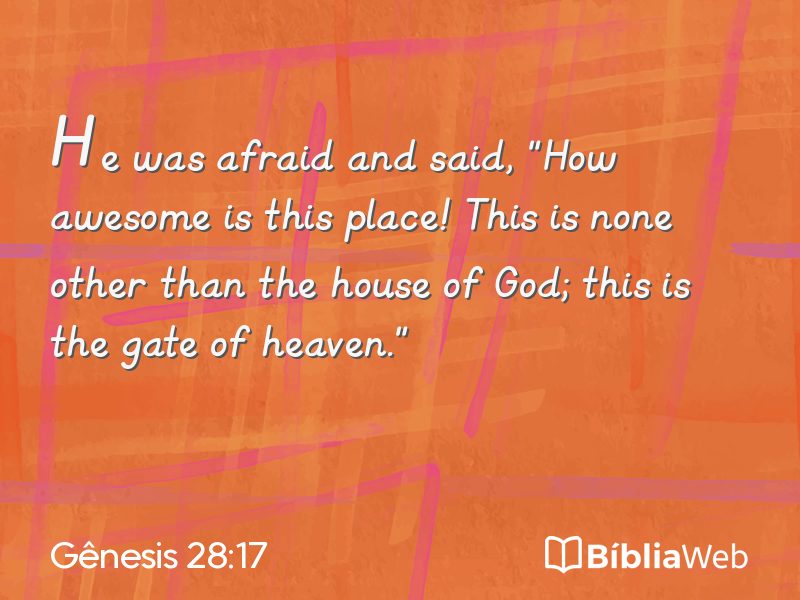 Gênesis 28:17 em imagem para compartilhar