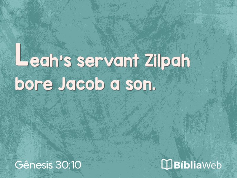 Gênesis 30:10 em imagem para compartilhar