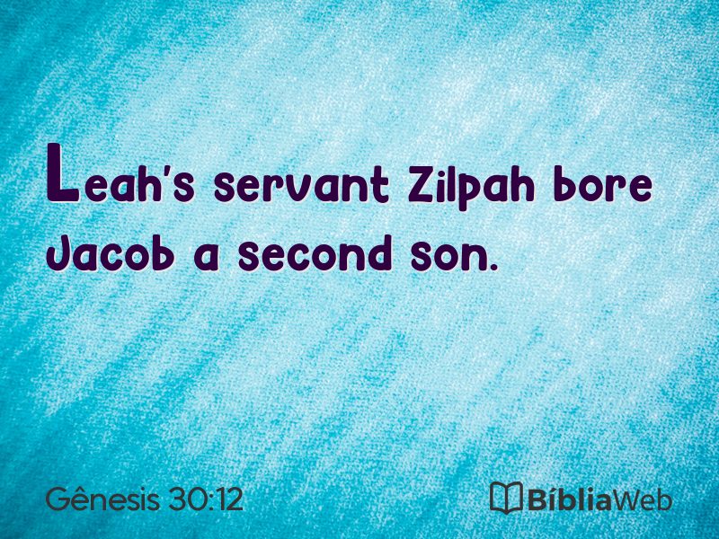 Gênesis 30:12 em imagem para compartilhar