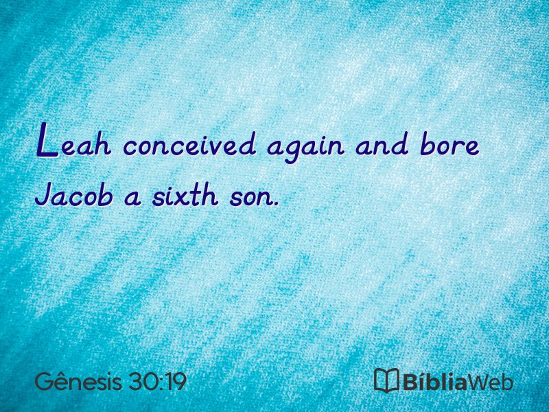 Gênesis 30:19 em imagem para compartilhar