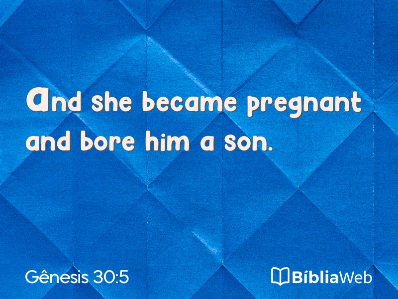 Gênesis 30:5 em imagem para compartilhar