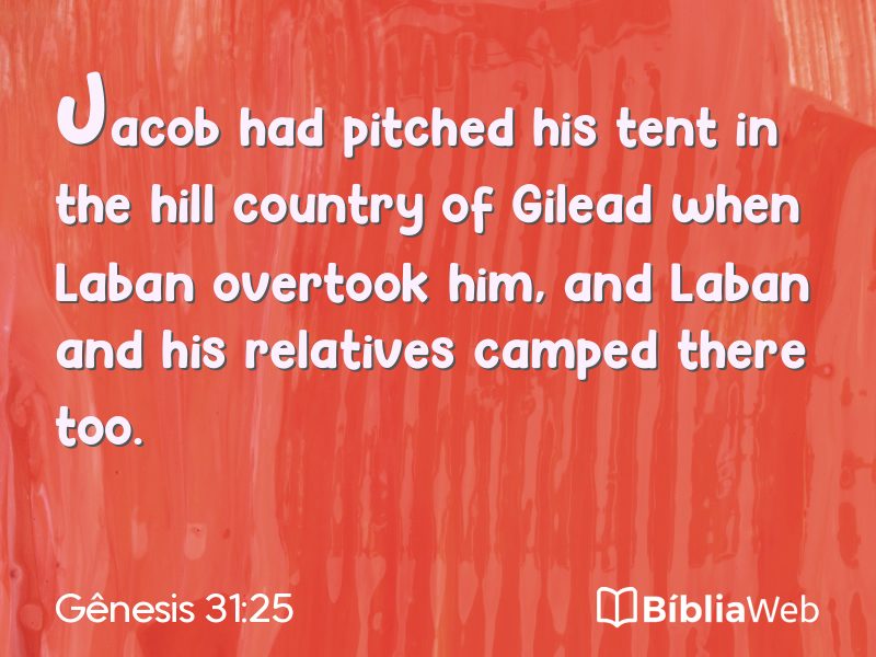 Gênesis 31:25 em imagem para compartilhar