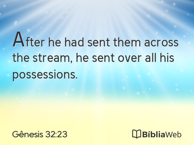 Gênesis 32:23 em imagem para compartilhar