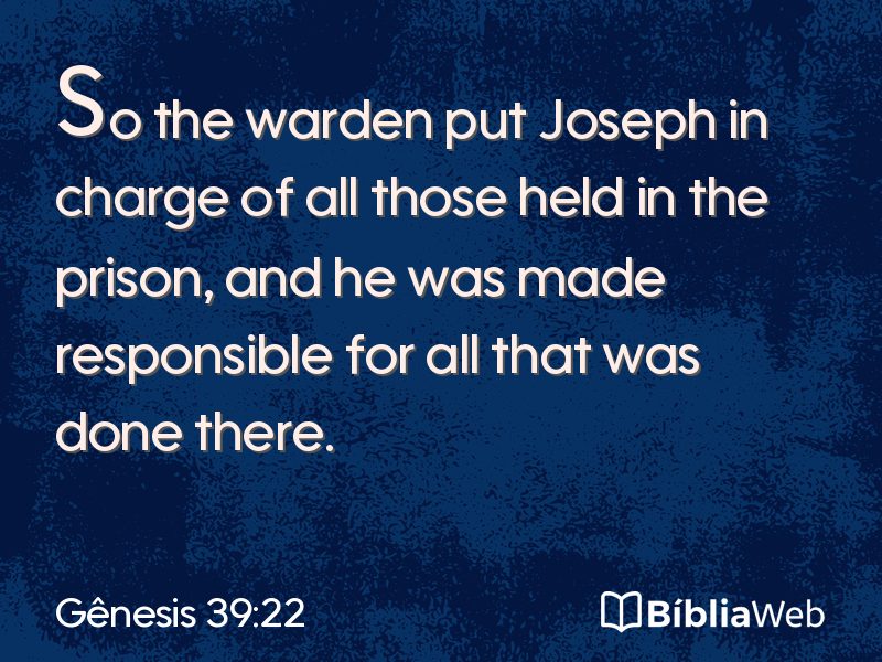 Gênesis 39:22 em imagem para compartilhar