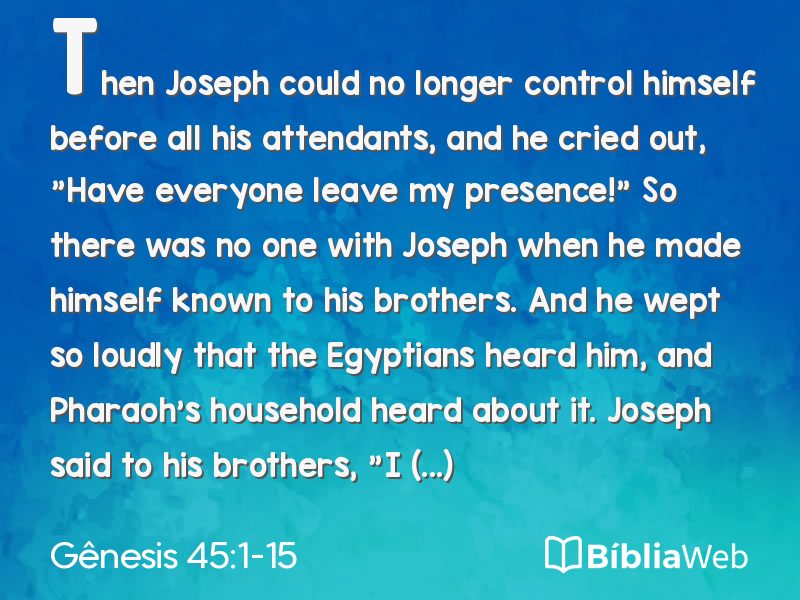Gênesis 45:1-15 em imagem para compartilhar