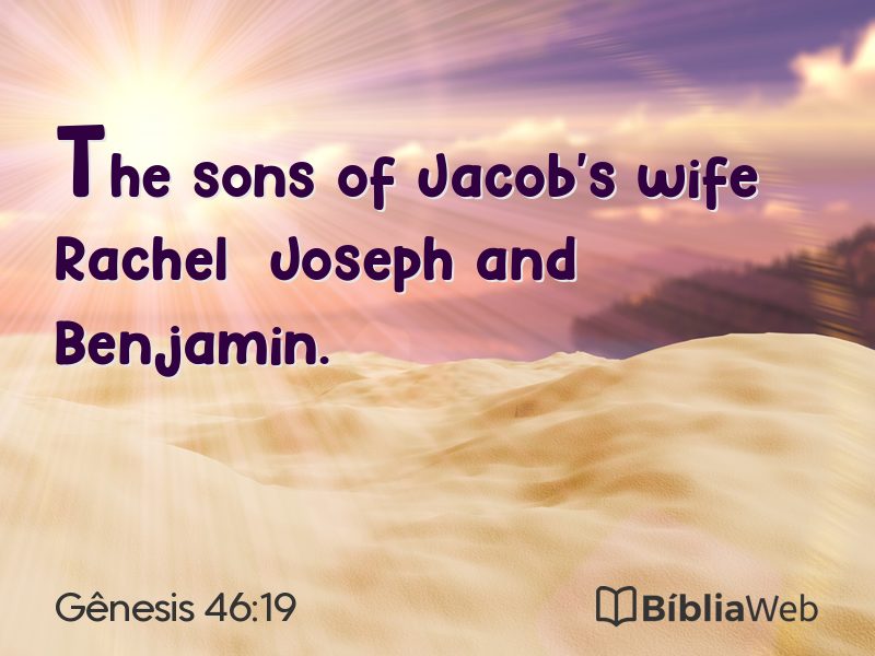 Gênesis 46:19 em imagem para compartilhar