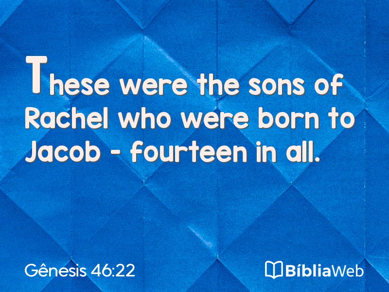 Gênesis 46:22 em imagem para compartilhar