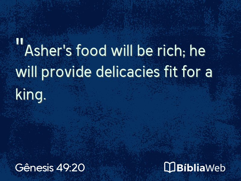 Gênesis 49:20 em imagem para compartilhar