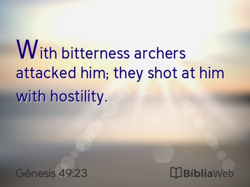 Gênesis 49:23 em imagem para compartilhar