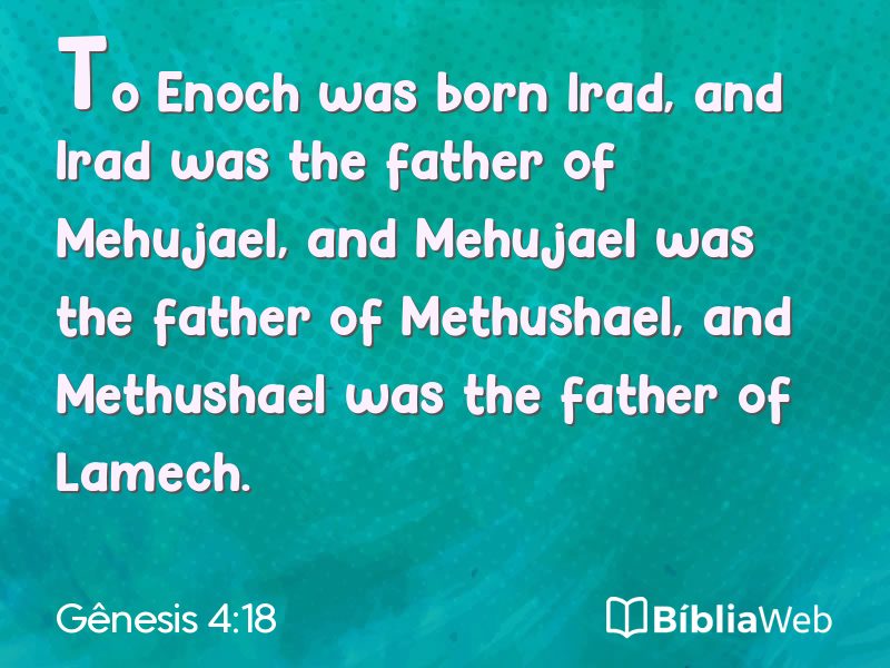 Gênesis 4:18 em imagem para compartilhar