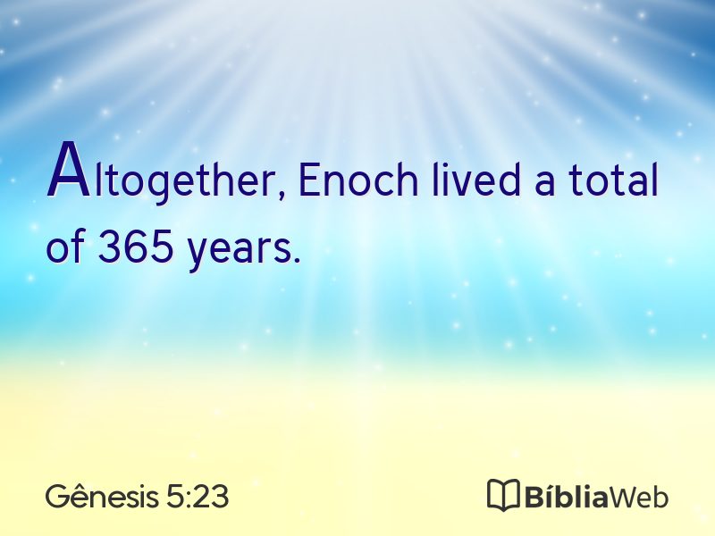 Gênesis 5:23 em imagem para compartilhar